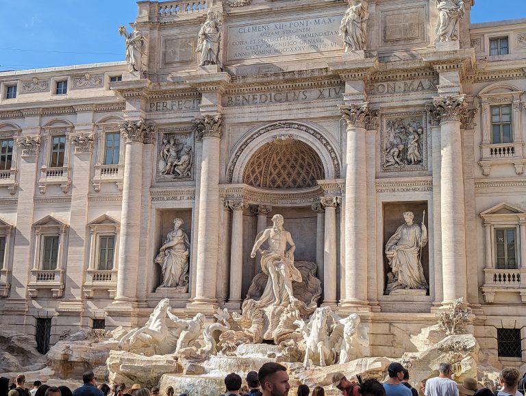 A fountain in Rome